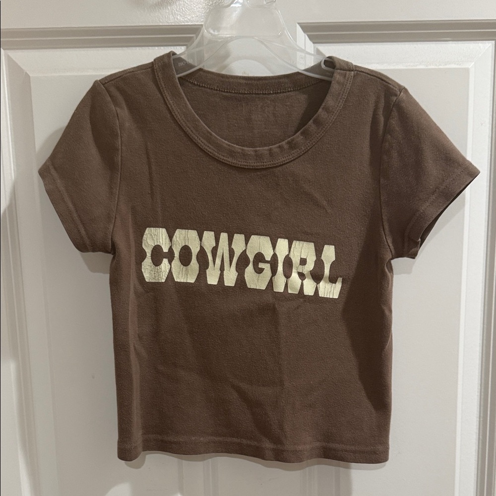 John Galt Brown Cowgirl T-Shirt